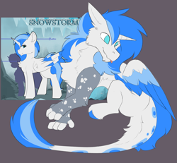 Size: 1765x1628 | Tagged: safe, artist:beardie, imported from derpibooru, oc, oc only, oc:snowstorm, draconequus, draconequus oc