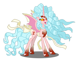 Size: 7759x6114 | Tagged: safe, artist:brutalityinc, imported from derpibooru, cozy glow, alicorn, pony, the ending of the end, absurd resolution, alicornified, cozycorn, female, giant demon alicorn cozy glow, mare, race swap, simple background, solo, transparent background