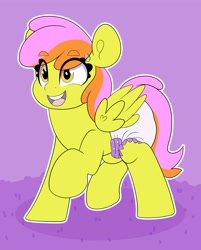 Size: 3221x4000 | Tagged: safe, artist:duckie, imported from derpibooru, oc, earth pony, pony, abdl, adult foal, diaper, diaper fetish, fetish, non-baby in diaper, solo, surprised