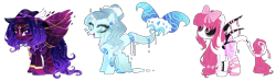 Size: 1568x464 | Tagged: safe, artist:gihhbloonde, imported from derpibooru, oc, oc only, pegasus, pony, base used, ethereal mane, eyelashes, female, hat, smiling, starry mane, witch hat