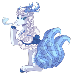 Size: 3100x3200 | Tagged: safe, artist:kikirdcz, imported from derpibooru, oc, oc:yuki, earth pony, pony, female, high res, horns, mare, simple background, solo, transparent background