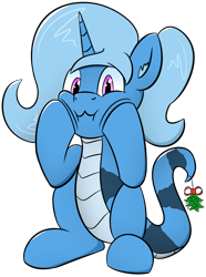 Size: 1200x1617 | Tagged: safe, artist:triksa, imported from derpibooru, oc, oc:triksa, original species, snake, snake pony, derpibooru community collaboration, 2022 community collab, looking at you, not trixie, simple background, sitting, solo, transparent background