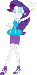 Size: 1280x2590 | Tagged: safe, artist:marcorulezzz, imported from derpibooru, rarity, equestria girls, armpits, arms in the air, eyes closed, hands in the air, rarity peplum dress, simple background, sleeveless, solo, transparent background, vector