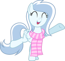 Size: 943x887 | Tagged: safe, artist:pegasski, imported from derpibooru, oc, oc only, oc:winter joy, pegasus, pony, ^^, base used, clothes, extended trot pose, eyes closed, female, folded wings, full body, mare, open mouth, open smile, pegasus oc, raised leg, scarf, show accurate, simple background, smiling, solo, standing, standing on two hooves, striped scarf, tail, transparent background, two toned mane, two toned tail, underhoof, wings
