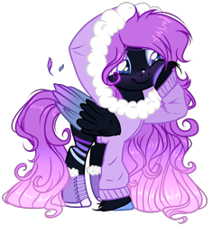 Size: 1224x1304 | Tagged: safe, artist:kyannepopys, imported from derpibooru, oc, oc only, pegasus, pony, base used, clothes, colored wings, female, mare, raised hoof, simple background, smiling, solo, transparent background, two toned wings, wings