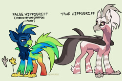 Size: 1280x848 | Tagged: safe, artist:renhorse, imported from derpibooru, oc, oc only, classical hippogriff, hippogriff, simple background