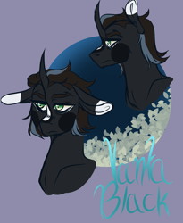 Size: 900x1100 | Tagged: safe, artist:silagekiddz, imported from derpibooru, oc, oc only, pony, unicorn, bust, duo, frown, horn, male, stallion, unicorn oc