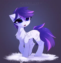 Size: 3048x3111 | Tagged: safe, artist:magnaluna, imported from derpibooru, oc, oc only, earth pony, pony, high res, solo