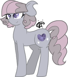 Size: 840x947 | Tagged: safe, artist:gallantserver, imported from derpibooru, oc, oc:quartzite, earth pony, female, magical lesbian spawn, mare, offspring, parent:maud pie, parent:pinkie pie, parents:pinkiemaud, product of incest, simple background, solo, transparent background