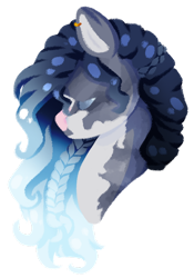 Size: 1024x1463 | Tagged: safe, artist:oneiria-fylakas, imported from derpibooru, oc, oc only, oc:blue sky, pony, bust, female, mare, portrait, simple background, solo, transparent background