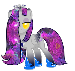 Size: 5000x4718 | Tagged: safe, artist:dtavs.exe, imported from derpibooru, oc, oc:moonlight snowfire, alicorn, derpibooru community collaboration, 2022 community collab, alicorn oc, colored wings, female, folded wings, gradient wings, horn, jewelry, looking at you, mare, pendant, simple background, solo, tiara, transparent background, wings