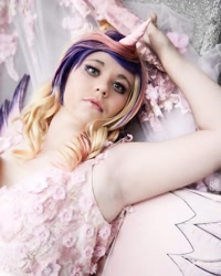 Size: 2160x2698 | Tagged: safe, imported from derpibooru, princess cadance, human, armpits, clothes, cosplay, costume, high res, irl, irl human, photo, youmacon