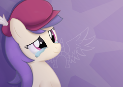 Size: 2970x2100 | Tagged: safe, artist:candy meow, imported from derpibooru, oc, oc only, oc:ellowee, earth pony, pony, crying, earth pony oc, feathered hat, flag, high res, mascot, proud, solo, tears of joy, two toned mane