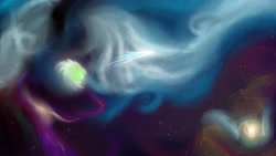 Size: 6222x3500 | Tagged: safe, artist:mixdaponies, imported from derpibooru, oc, oc:thelifeoncloud9, comet, galaxy, space, stars