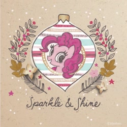 Size: 1080x1080 | Tagged: safe, artist:mylittleponyjpn, imported from derpibooru, pinkie pie, earth pony, pony, christmas, holiday, instagram, japan, official, solo