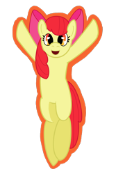Size: 1000x1500 | Tagged: safe, artist:ikasama, imported from derpibooru, apple bloom, earth pony, pony, female, filly, foal, simple background, solo, transparent background
