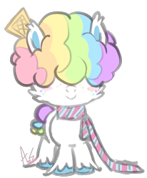 Size: 2041x2479 | Tagged: safe, artist:khimi-chan, imported from derpibooru, oc, oc only, earth pony, pony, afro, blush sticker, blushing, clothes, earth pony oc, hair over eyes, high res, scarf, simple background, smiling, solo, transparent background, unshorn fetlocks