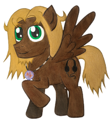 Size: 1873x2073 | Tagged: safe, artist:count adramélekh sear, imported from derpibooru, oc, oc only, oc:mellow rhythm, pegasus, pony, derpibooru community collaboration, 2022 community collab, beard, facial hair, jewelry, necklace, simple background, solo, spread wings, traditional art, transparent background, wings