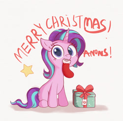 Size: 1280x1262 | Tagged: safe, artist:kqaii, imported from derpibooru, starlight glimmer, pony, unicorn, christmas, holiday, photo, solo