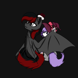 Size: 1500x1500 | Tagged: safe, artist:alistair504, imported from derpibooru, oc, oc:shadow sky, oc:silvi francele, bat pony, pony