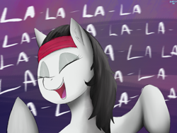 Size: 2048x1536 | Tagged: safe, artist:glefan, imported from derpibooru, oc, oc:null, sgap, singing, sogreatandpowerful, solo