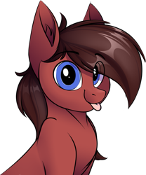 Size: 713x857 | Tagged: safe, alternate version, artist:notetaker, imported from derpibooru, oc, oc:chance, pony, male, simple background, solo, tongue out, transparent background