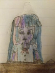 Size: 756x1008 | Tagged: safe, artist:wahknight, imported from derpibooru, twilight sparkle, equestria girls, lined paper, mud, quicksand, sinking, stuck, traditional art