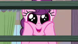 Size: 1280x720 | Tagged: safe, imported from derpibooru, screencap, sugar belle, pony, unicorn, hard to say anything, season 7, cute, daaaaaaaaaaaw, dhx is trying to murder us, dilated pupils, female, hnnng, hooves on cheeks, looking at you, mare, oh my gosh, open mouth, solo, staring into your soul, sugarbetes, surprised, weapons-grade cute