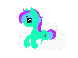 Size: 2828x2121 | Tagged: safe, artist:euphorictheory, imported from derpibooru, oc, oc only, oc:mist swirl, pegasus, pony, cloud, female, high res, lying down, mare, simple background, solo, transparent background
