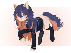 Size: 2400x1800 | Tagged: safe, artist:qawakie, imported from derpibooru, oc, oc only, earth pony, pony, clothes, earth pony oc, smiling, solo