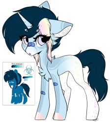 Size: 1287x1437 | Tagged: safe, artist:beamybutt, artist:monogy, imported from derpibooru, oc, oc only, pony, unicorn, bandaid, bandaid on nose, base used, chest fluff, duo, eyelashes, female, hoof polish, horn, mare, multicolored hair, rainbow hair, simple background, transparent background, unicorn oc