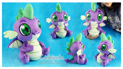 Size: 4442x2500 | Tagged: safe, artist:chibi-pets, imported from derpibooru, spike, dragon, human, chubby, chubby spike, irl, photo, plushie, solo, winged spike, wings