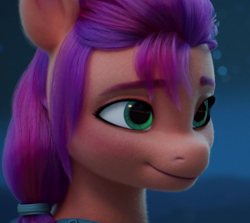 Size: 900x804 | Tagged: safe, imported from derpibooru, screencap, sunny starscout, earth pony, pony, spoiler:my little pony: a new generation, cropped, female, g5, mare, my little pony: a new generation, smiling, solo