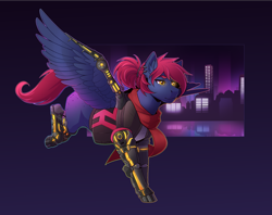 Size: 3211x2542 | Tagged: safe, artist:royvdhel-art, imported from derpibooru, oc, oc only, pegasus, pony, clothes, high res, pegasus oc, wings