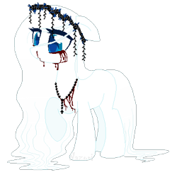 Size: 421x421 | Tagged: safe, artist:nazori, imported from derpibooru, oc, oc only, earth pony, pony, base used, blood, crying, earth pony oc, eyelashes, female, jewelry, mare, necklace, raised hoof, simple background, solo, tears of blood, transparent background