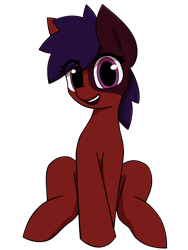 Size: 1768x2357 | Tagged: safe, artist:monycaalot, derpibooru exclusive, imported from derpibooru, oc, oc:mony caalot, earth pony, pony, derpibooru, derpibooru community collaboration, 2022 community collab, looking at you, meta, simple background, sitting, smiling, smiling at you, solo, transparent background