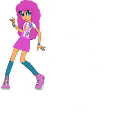 Size: 650x700 | Tagged: safe, imported from derpibooru, pinkie pie, equestria girls, digital art, equestria girls-ified, fanfic art, female, simple background, solo, white background