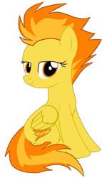 Size: 1352x2360 | Tagged: safe, artist:gmaplay, imported from derpibooru, spitfire, pegasus, pony, cute, cutefire, show accurate, simple background, sitting, solo, transparent background