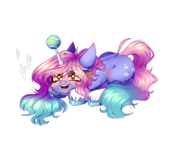 Size: 2680x2204 | Tagged: safe, artist:honeybbear, imported from derpibooru, oc, pony, unicorn, ball, female, high res, horn, hornball, mare, simple background, solo, tennis ball, transparent background