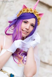 Size: 685x1027 | Tagged: safe, artist:niv cosplay, imported from derpibooru, princess cadance, human, 2017, clothes, cosplay, costume, gloves, irl, irl human, jewelry, photo, ring, solo, wedding ring