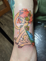 Size: 703x937 | Tagged: safe, oc, oc:thursday, earth pony, irl, photo, tattoo, weekday ponies