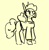 Size: 281x285 | Tagged: safe, artist:cammy, oc, oc:friday, earth pony, clothes, sweater, weekday ponies