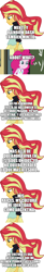 Size: 500x3062 | Tagged: safe, imported from derpibooru, pinkie pie, sunset shimmer, equestria girls, equestria girls series, argentina, halloween, holiday, human sunset, implied rainbow dash, sad, spanish, translated in the description