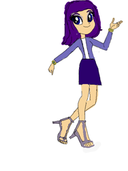 Size: 450x600 | Tagged: safe, imported from derpibooru, rarity, human, equestria girls, clothes, digital art, equestria girls-ified, fanfic art, female, humanized, open-toed shoes, short hair, simple background, skirt, solo, white background