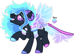 Size: 1614x1182 | Tagged: safe, artist:kurosawakuro, imported from derpibooru, oc, changepony, hybrid, base used, male, offspring, parent:rainbow dash, parent:thorax, simple background, solo, transparent background