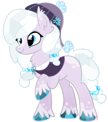 Size: 1496x1695 | Tagged: safe, artist:khimi-chan, imported from derpibooru, oc, oc only, earth pony, earth pony oc, female, hat, hoof polish, mare, simple background, smiling, solo, transparent background