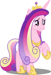 Size: 1024x1498 | Tagged: safe, artist:decprincess, imported from derpibooru, princess cadance, alicorn, pony, .svg available, crown, female, hoof shoes, jewelry, mare, raised hoof, regalia, simple background, smiling, solo, transparent background, vector