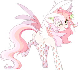 Size: 1468x1316 | Tagged: safe, artist:aniimoni, imported from derpibooru, oc, pegasus, pony, butt, clothes, female, mare, one eye closed, plot, simple background, socks, solo, transparent background, wink