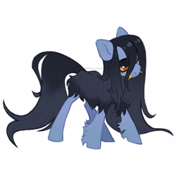 Size: 1920x1920 | Tagged: safe, artist:renhorse, imported from derpibooru, oc, oc only, earth pony, pony, fangs, female, mare, simple background, solo, white background