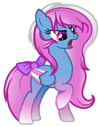 Size: 466x598 | Tagged: safe, artist:gihhbloonde, imported from derpibooru, oc, oc only, pegasus, pony, angry, base used, bow, eyelashes, female, mare, open mouth, pegasus oc, raised hoof, simple background, solo, tail, tail bow, transparent background, wings